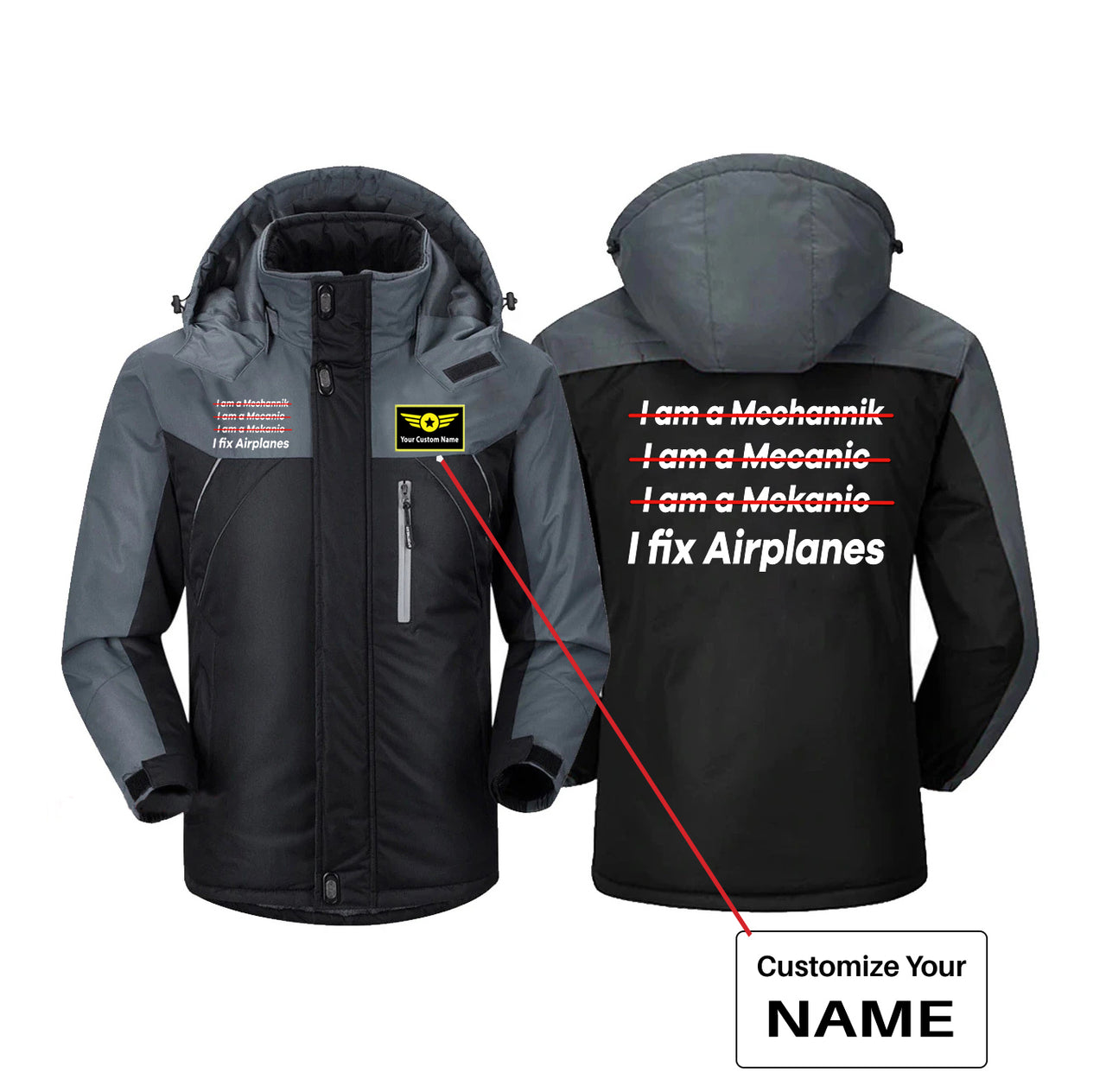 I Fix Airplanes Designed Thick Winter Jackets