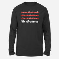 Thumbnail for I Fix Airplanes Designed Long-Sleeve T-Shirts