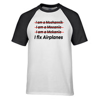 Thumbnail for I Fix Airplanes Designed Raglan T-Shirts
