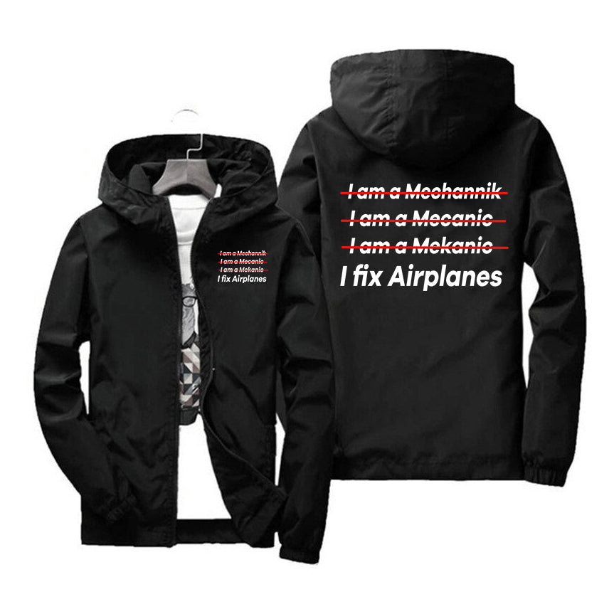 I Fix Airplanes Designed Windbreaker Jackets