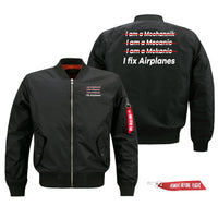 Thumbnail for I Fix Airplanes Designed Pilot Jackets (Customizable)