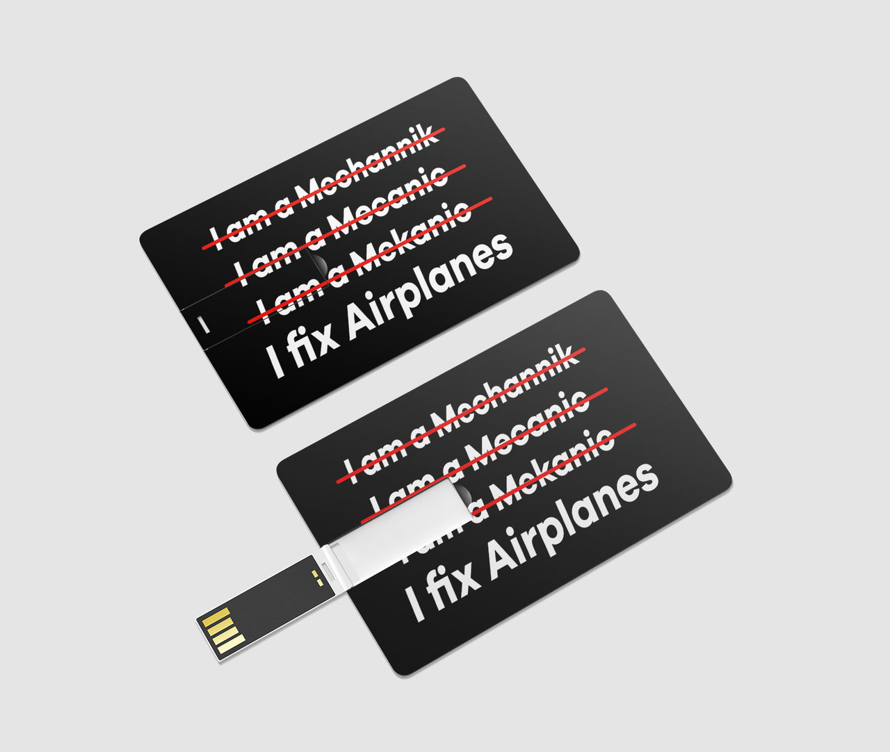 I Fix Airplanes Designed USB Cards