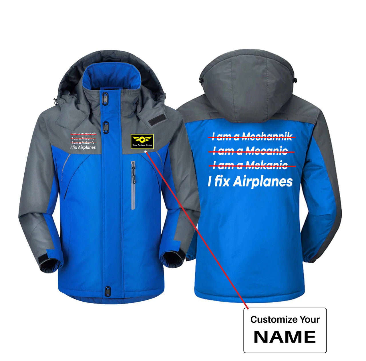 I Fix Airplanes Designed Thick Winter Jackets