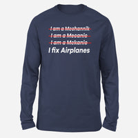 Thumbnail for I Fix Airplanes Designed Long-Sleeve T-Shirts