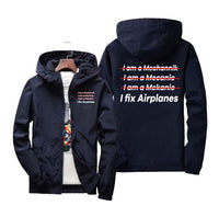Thumbnail for I Fix Airplanes Designed Windbreaker Jackets