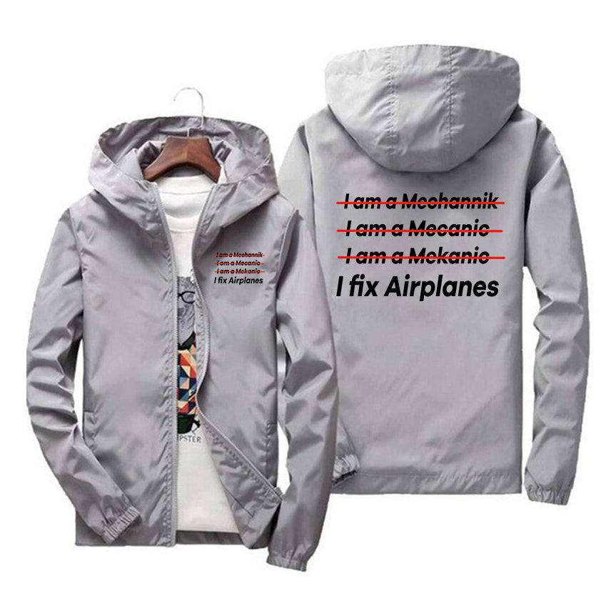 I Fix Airplanes Designed Windbreaker Jackets