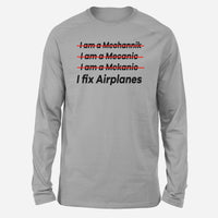 Thumbnail for I Fix Airplanes Designed Long-Sleeve T-Shirts