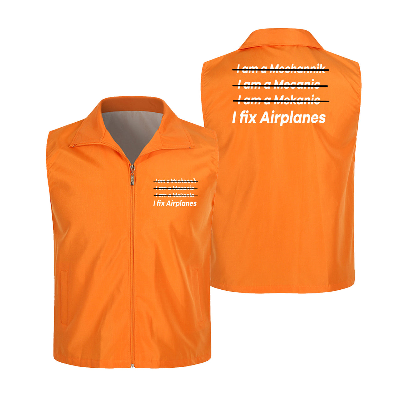 I Fix Airplanes Designed Thin Style Vests