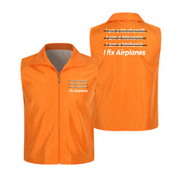 Thumbnail for I Fix Airplanes Designed Thin Style Vests