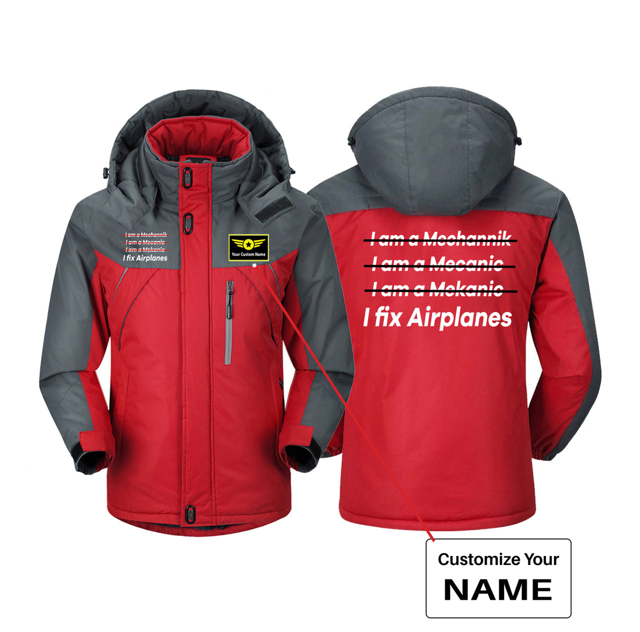 I Fix Airplanes Designed Thick Winter Jackets
