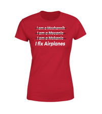 Thumbnail for I Fix Airplanes Designed Women T-Shirts