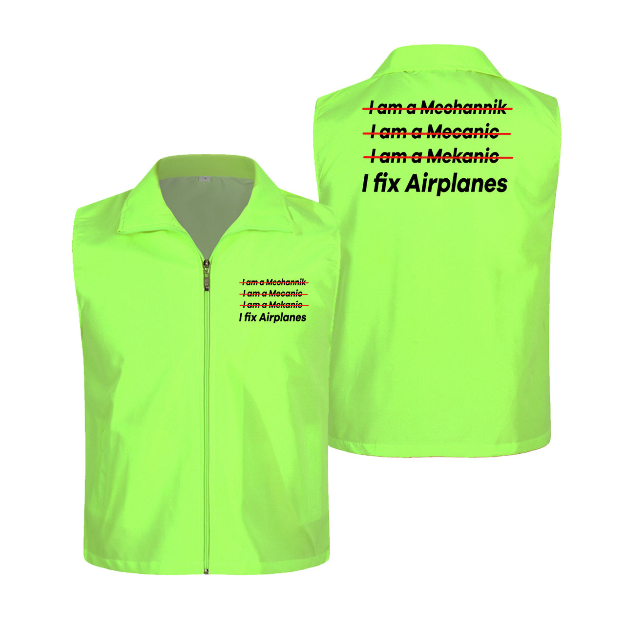 I Fix Airplanes Designed Thin Style Vests