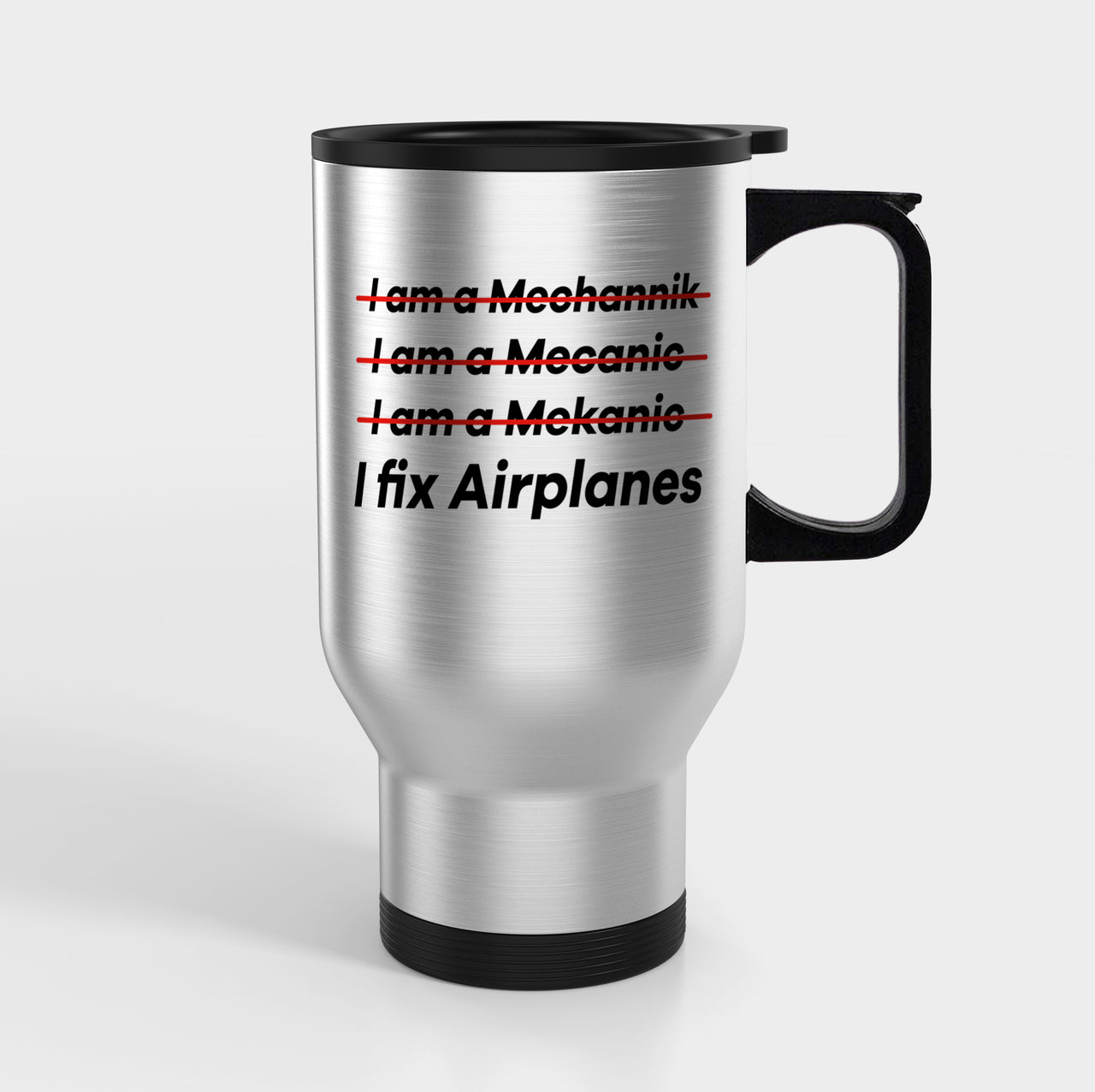 I Fix Airplanes Designed Travel Mugs (With Holder)