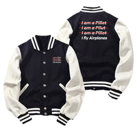 Thumbnail for I Fly Airplanes Designed Baseball Style Jackets