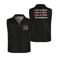 Thumbnail for I Fly Airplanes Designed Thin Style Vests