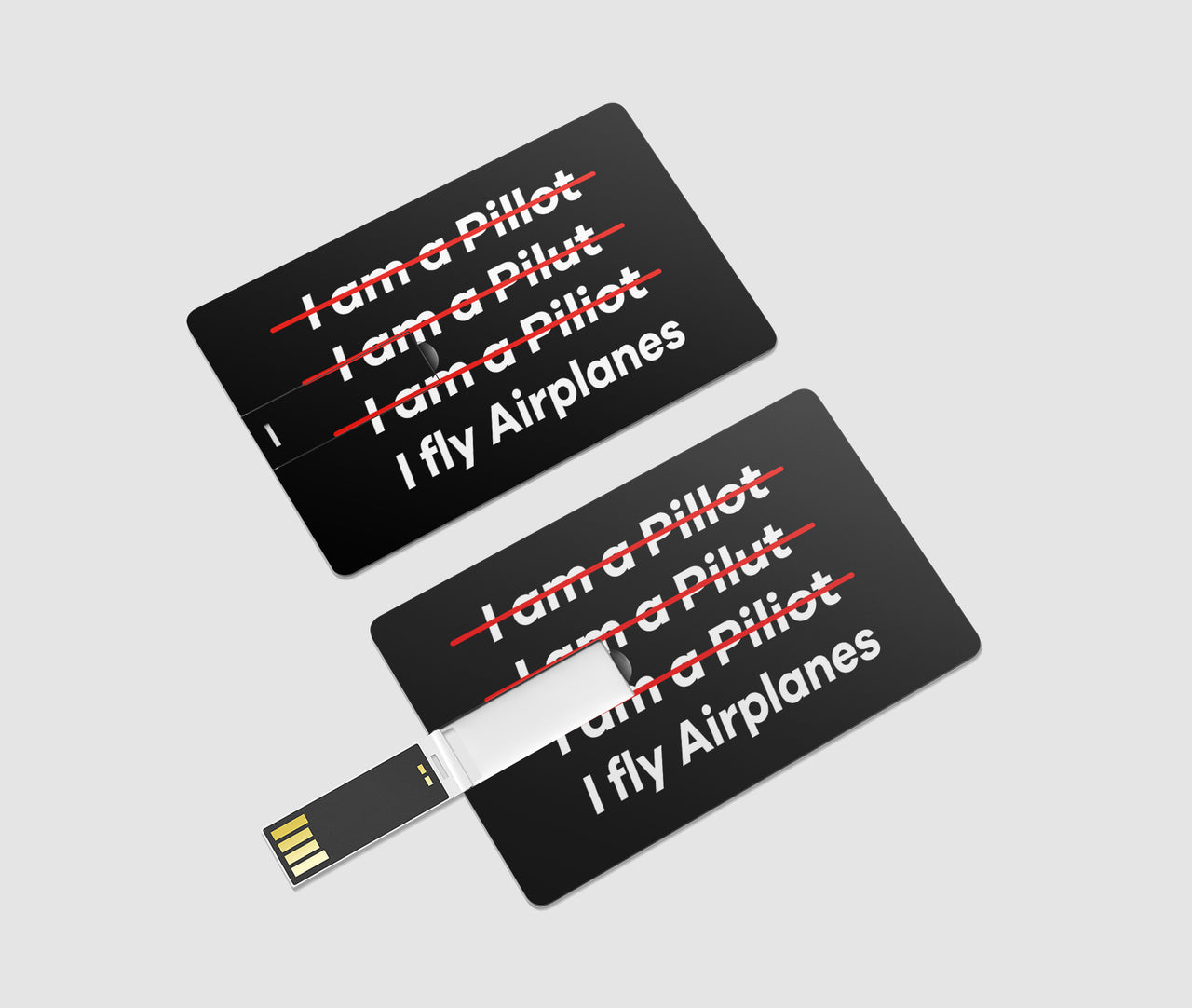 I Fly Airplanes Designed USB Cards