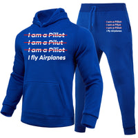 Thumbnail for I Fly Airplanes Designed Hoodies & Sweatpants Set