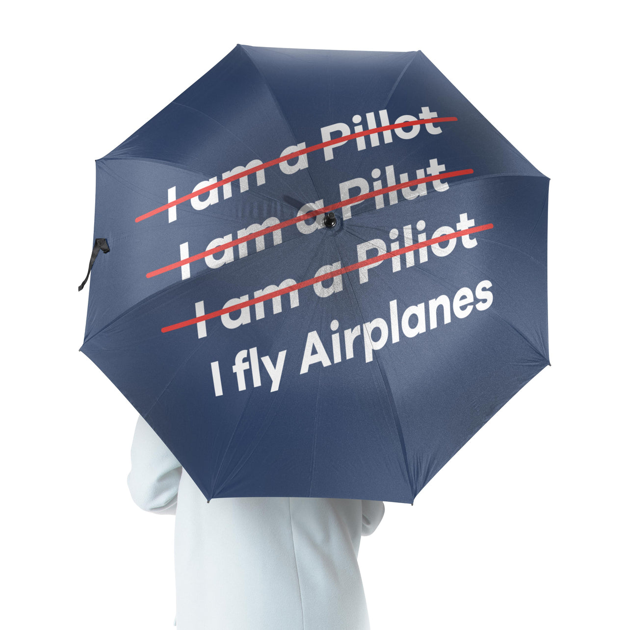 I Fly Airplanes Designed Umbrella