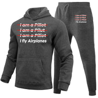 Thumbnail for I Fly Airplanes Designed Hoodies & Sweatpants Set
