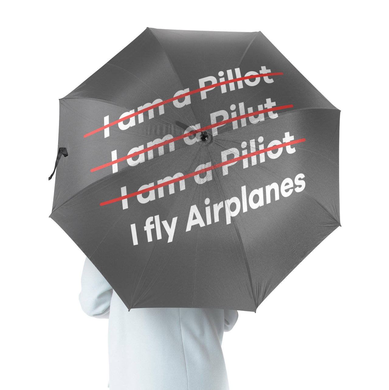 I Fly Airplanes Designed Umbrella