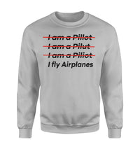 Thumbnail for I Fly Airplanes Designed Sweatshirts