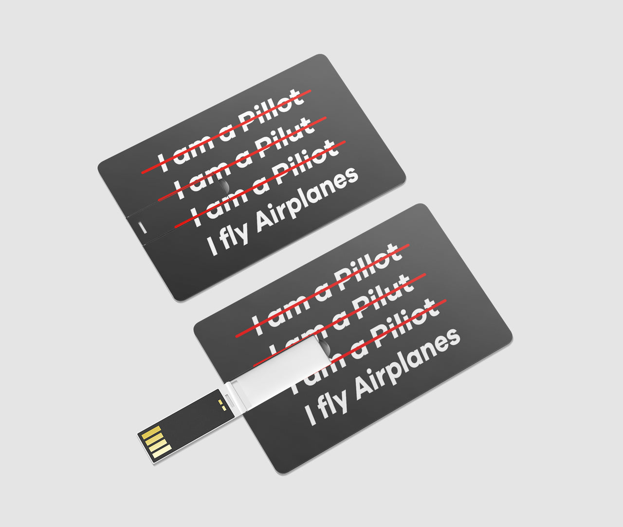 I Fly Airplanes Designed USB Cards