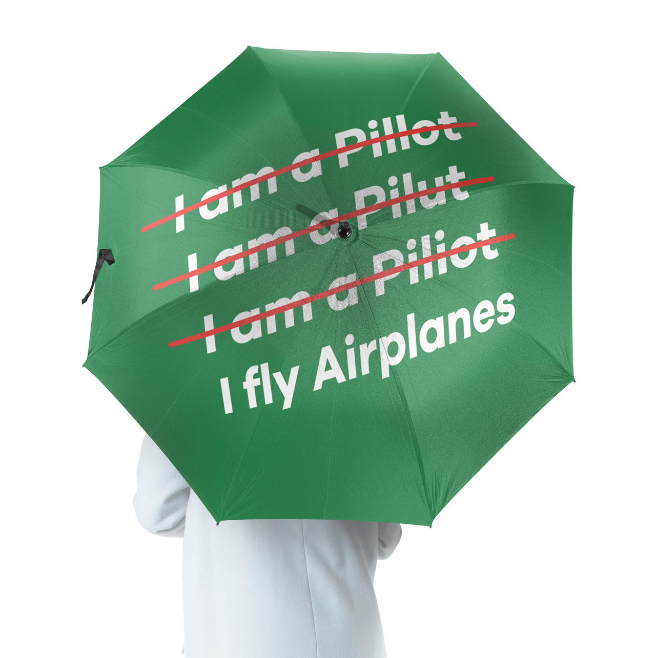 I Fly Airplanes Designed Umbrella