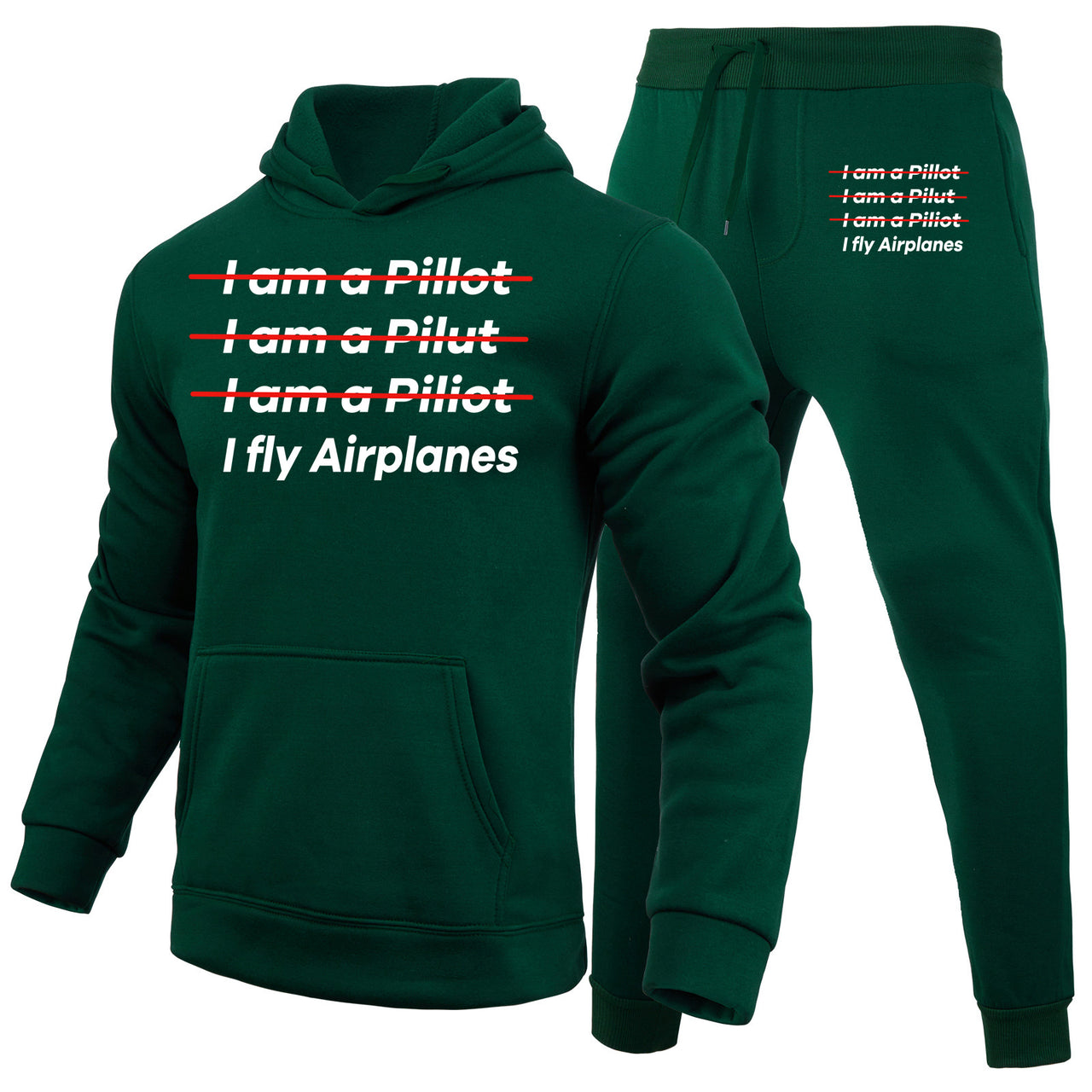 I Fly Airplanes Designed Hoodies & Sweatpants Set