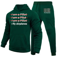 Thumbnail for I Fly Airplanes Designed Hoodies & Sweatpants Set