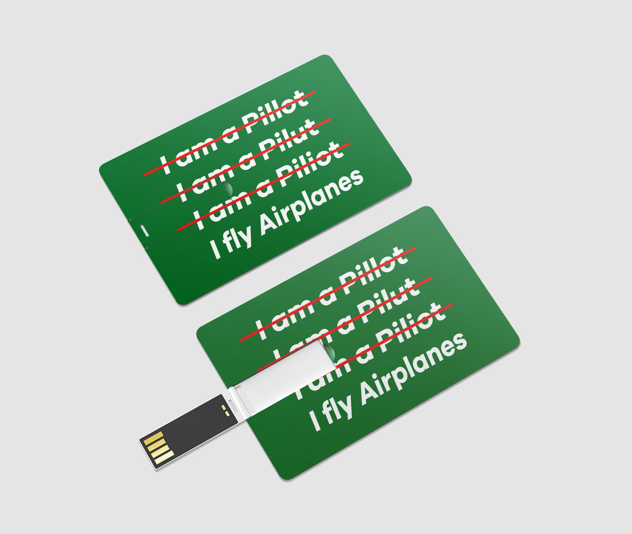 I Fly Airplanes Designed USB Cards