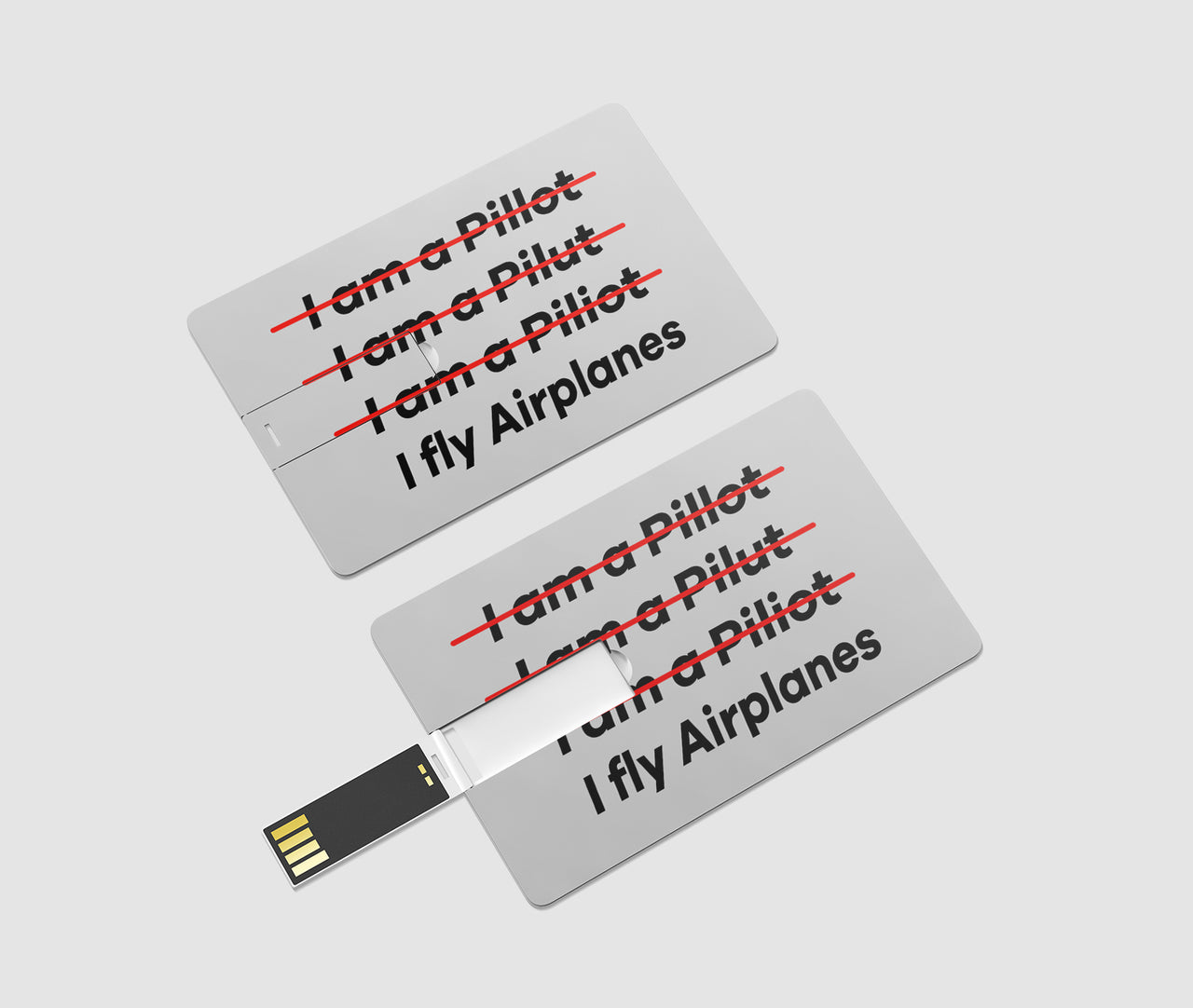 I Fly Airplanes Designed USB Cards
