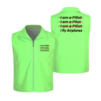 Thumbnail for I Fly Airplanes Designed Thin Style Vests