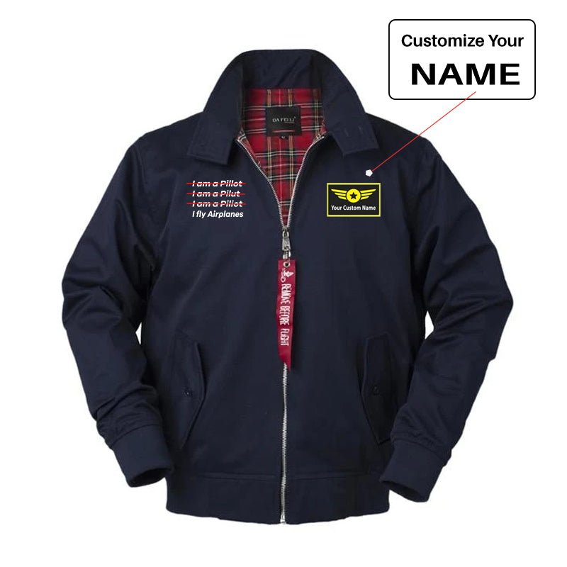 I Fly Airplanes Designed Vintage Style Jackets