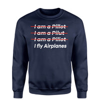 Thumbnail for I Fly Airplanes Designed Sweatshirts