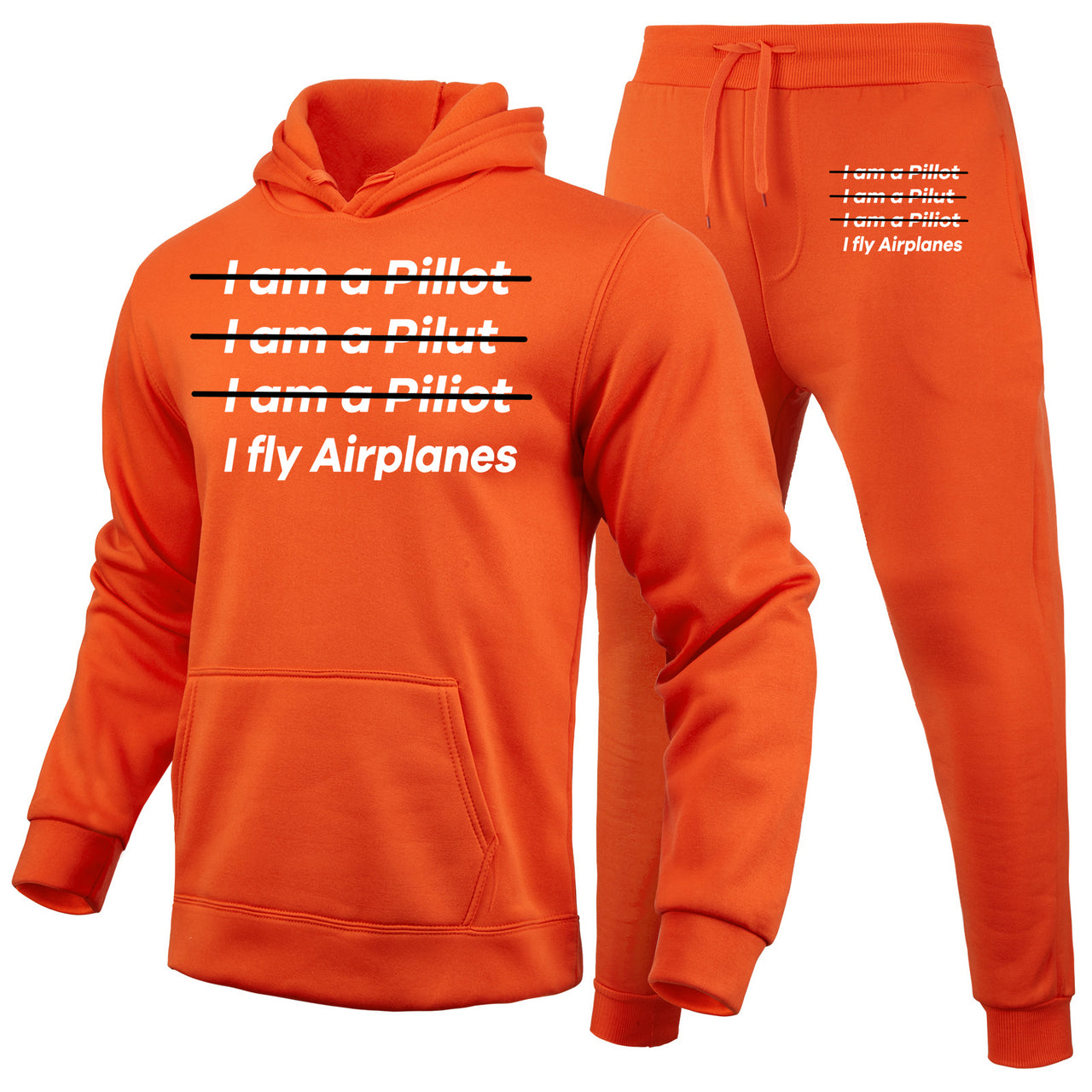 I Fly Airplanes Designed Hoodies & Sweatpants Set