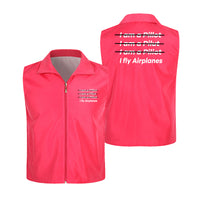 Thumbnail for I Fly Airplanes Designed Thin Style Vests