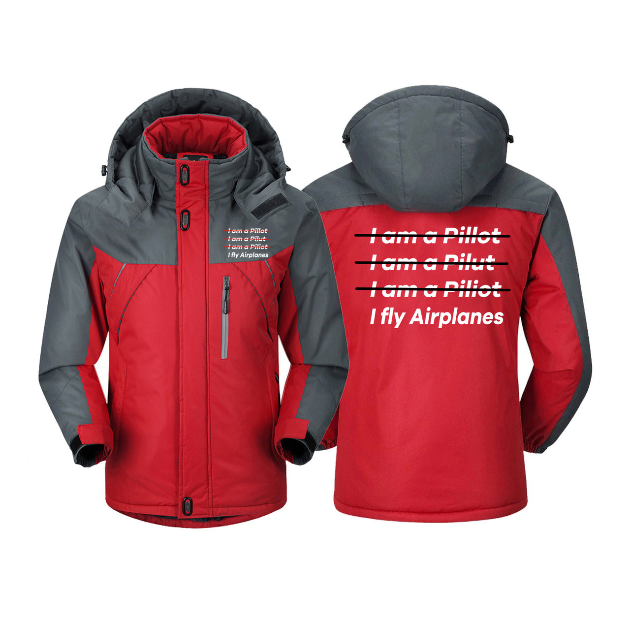 I Fly Airplanes Designed Thick Winter Jackets