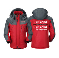 Thumbnail for I Fly Airplanes Designed Thick Winter Jackets