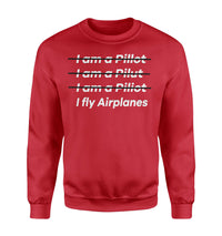 Thumbnail for I Fly Airplanes Designed Sweatshirts