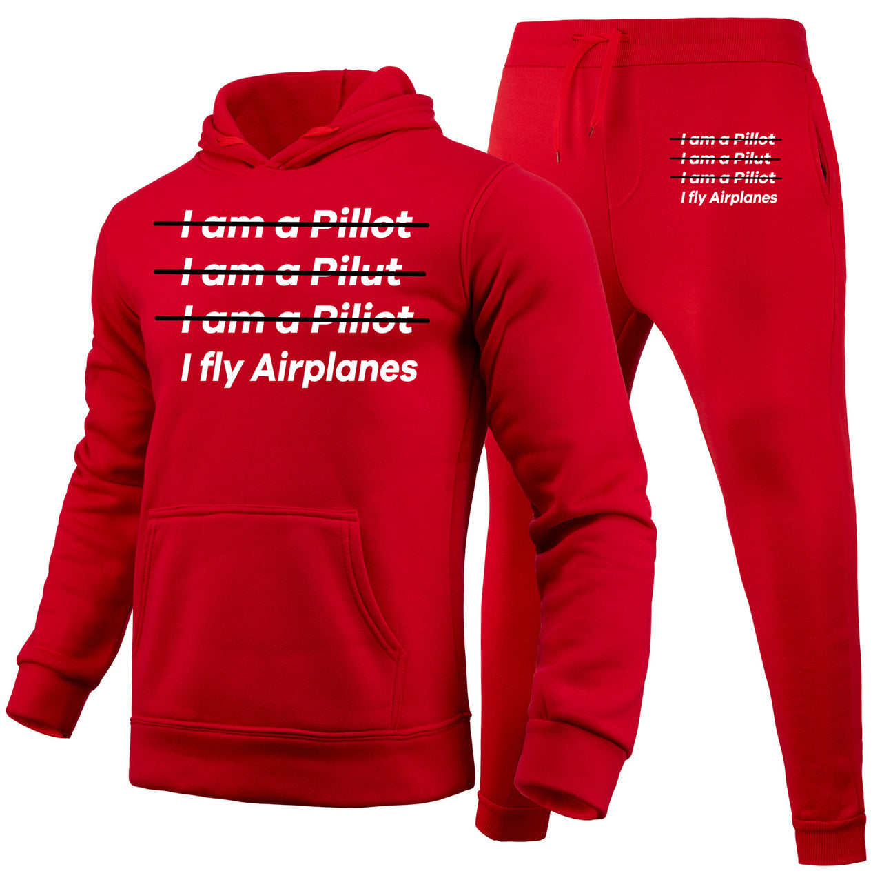 I Fly Airplanes Designed Hoodies & Sweatpants Set