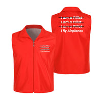 Thumbnail for I Fly Airplanes Designed Thin Style Vests