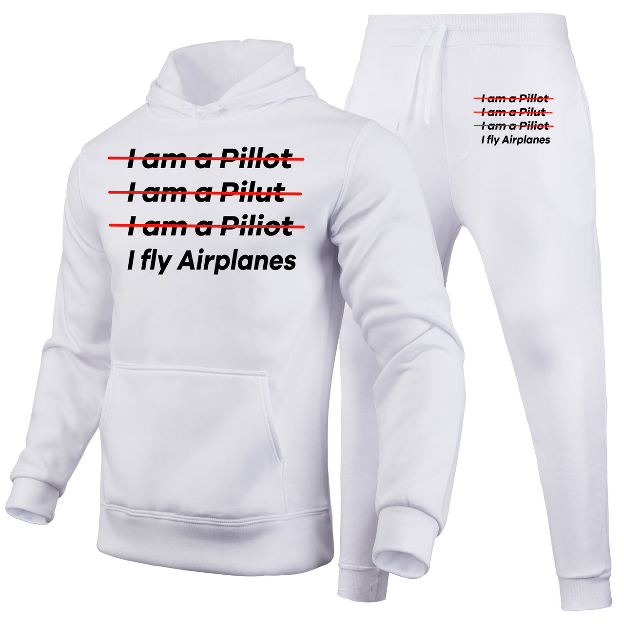 I Fly Airplanes Designed Hoodies & Sweatpants Set