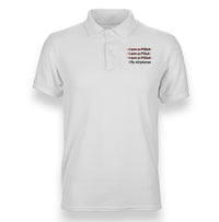 Thumbnail for I Fly Airplanes Designed Polo T-Shirts