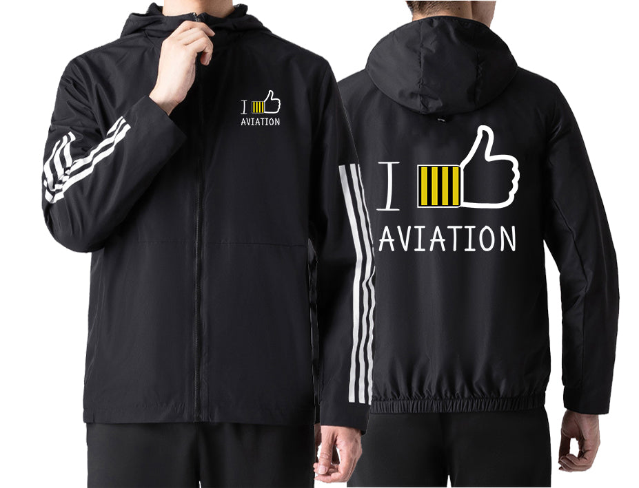 I Like Aviation Designed Sport Style Jackets