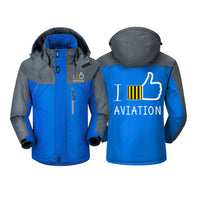 Thumbnail for I Like Aviation Designed Thick Winter Jackets