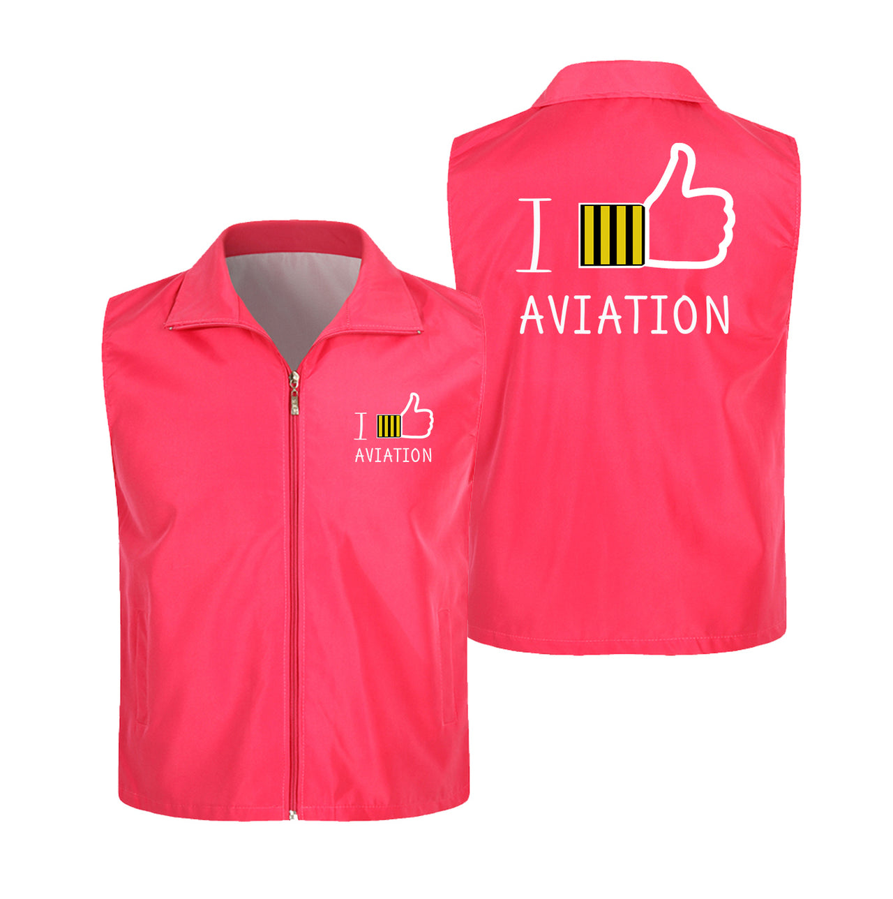 I Like Aviation Designed Thin Style Vests