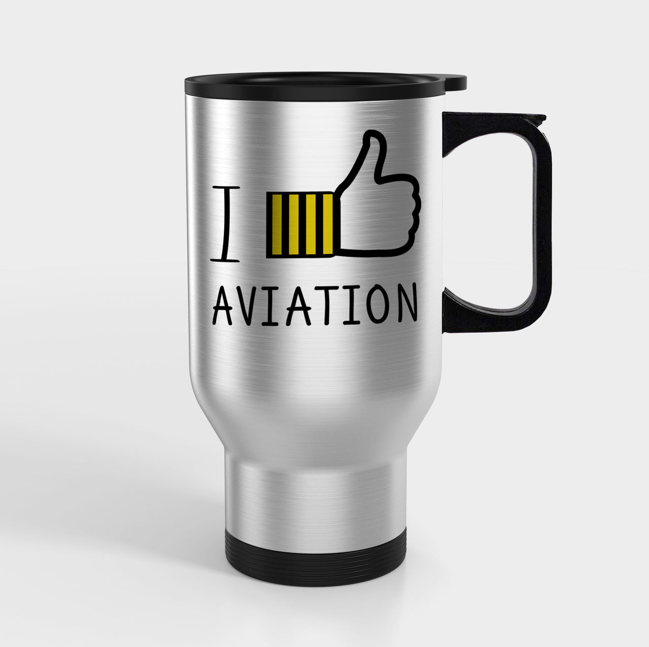 I Like Aviation Designed Travel Mugs (With Holder)