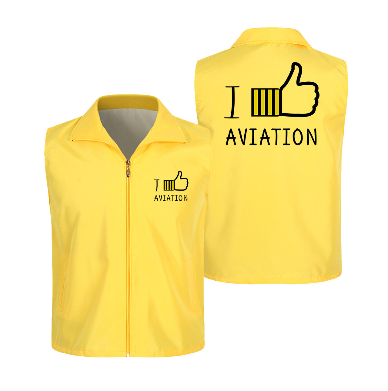 I Like Aviation Designed Thin Style Vests