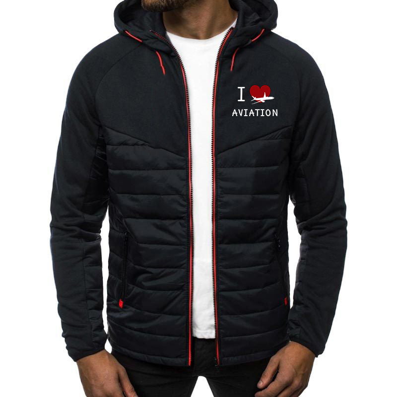 I Love Aviation Designed Sportive Jackets