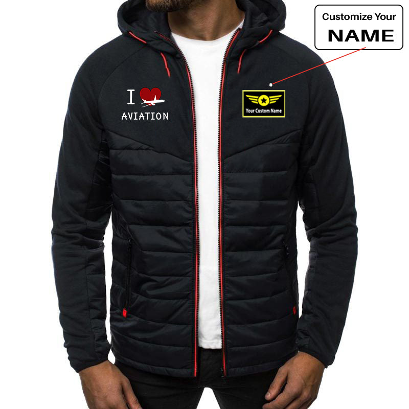 I Love Aviation Designed Sportive Jackets